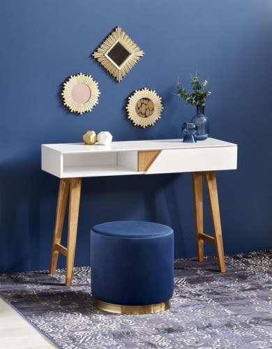 Консоль KN-1 Halmar Білий/Натуральний 110/35/80 см